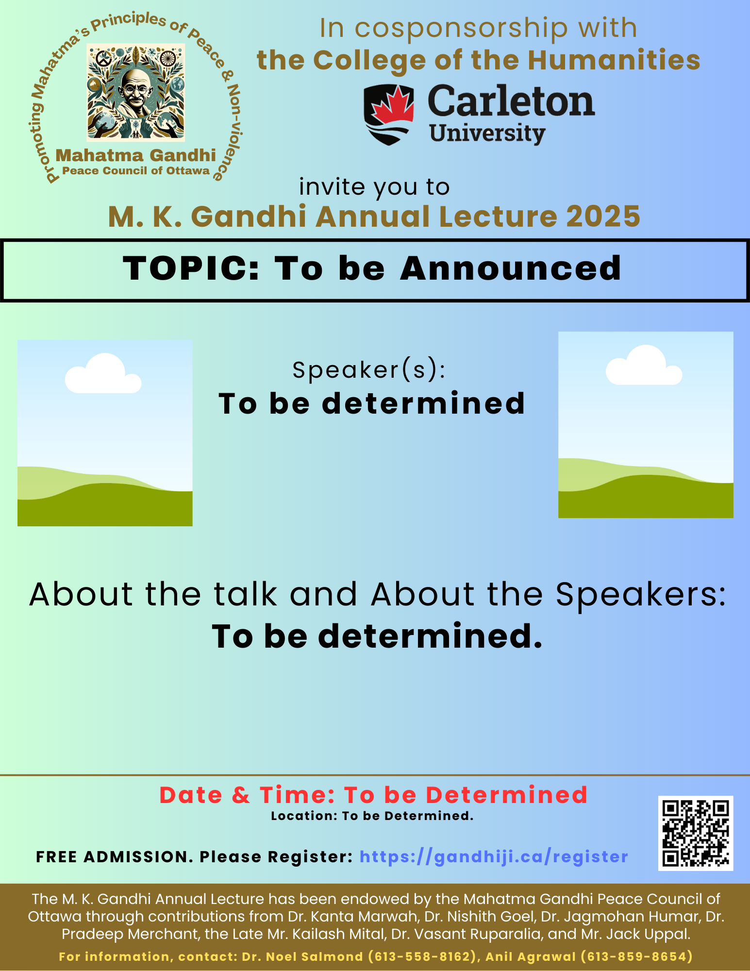 M. K. Gandhi Annual Lecture 2025